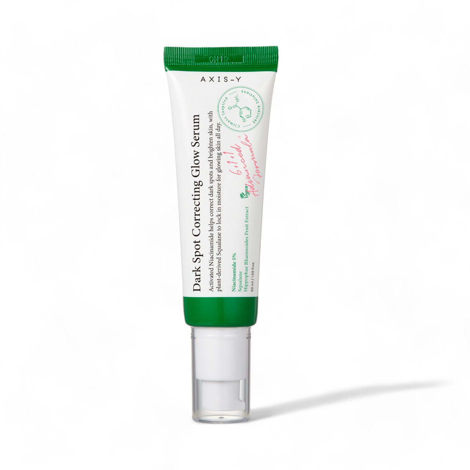 Dark Spot Correcting Glow Serum de AXIS-Y con niacinamida y escualano para eliminar manchas y aportar luminosidad.