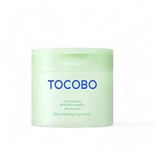 Toner pads refrescantes Cica Calming Aqua Pad con Centella Asiática, Ácido Hialurónico y Aloe Vera.