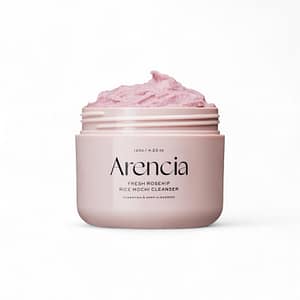 Limpiador facial Fresh Rosehip Rice Mochi Cleanser con arroz y rosa mosqueta, textura mochi nutritiva e iluminadora, 120g.