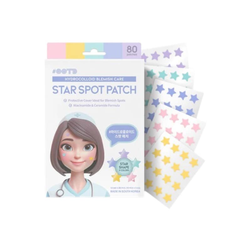 parches acne estrella hydrocolloid spot patch granitos 80 piezas